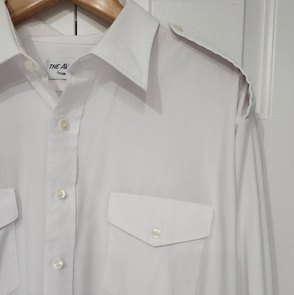 The Aviator by Van Heusen white shirt 18 1/2. 34/35 - Picture 10 of 13